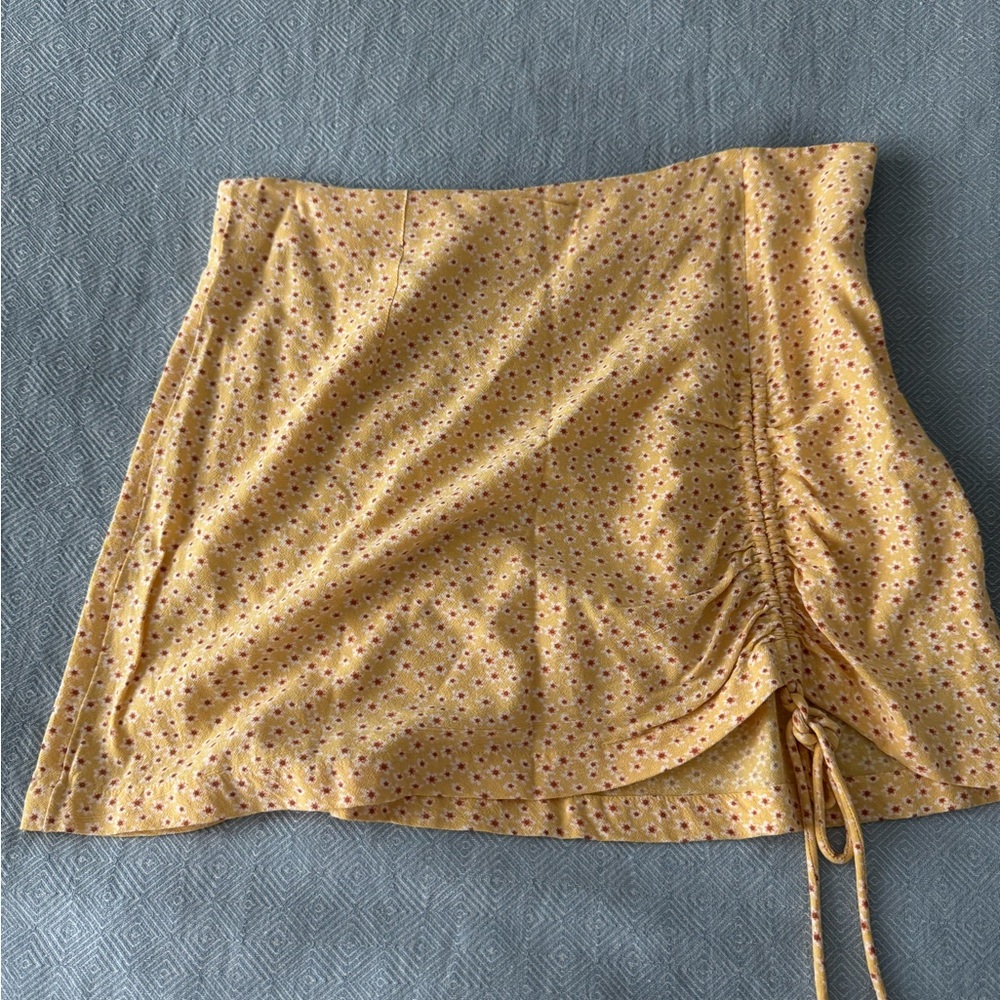 Yellow Floral Women's Skirt